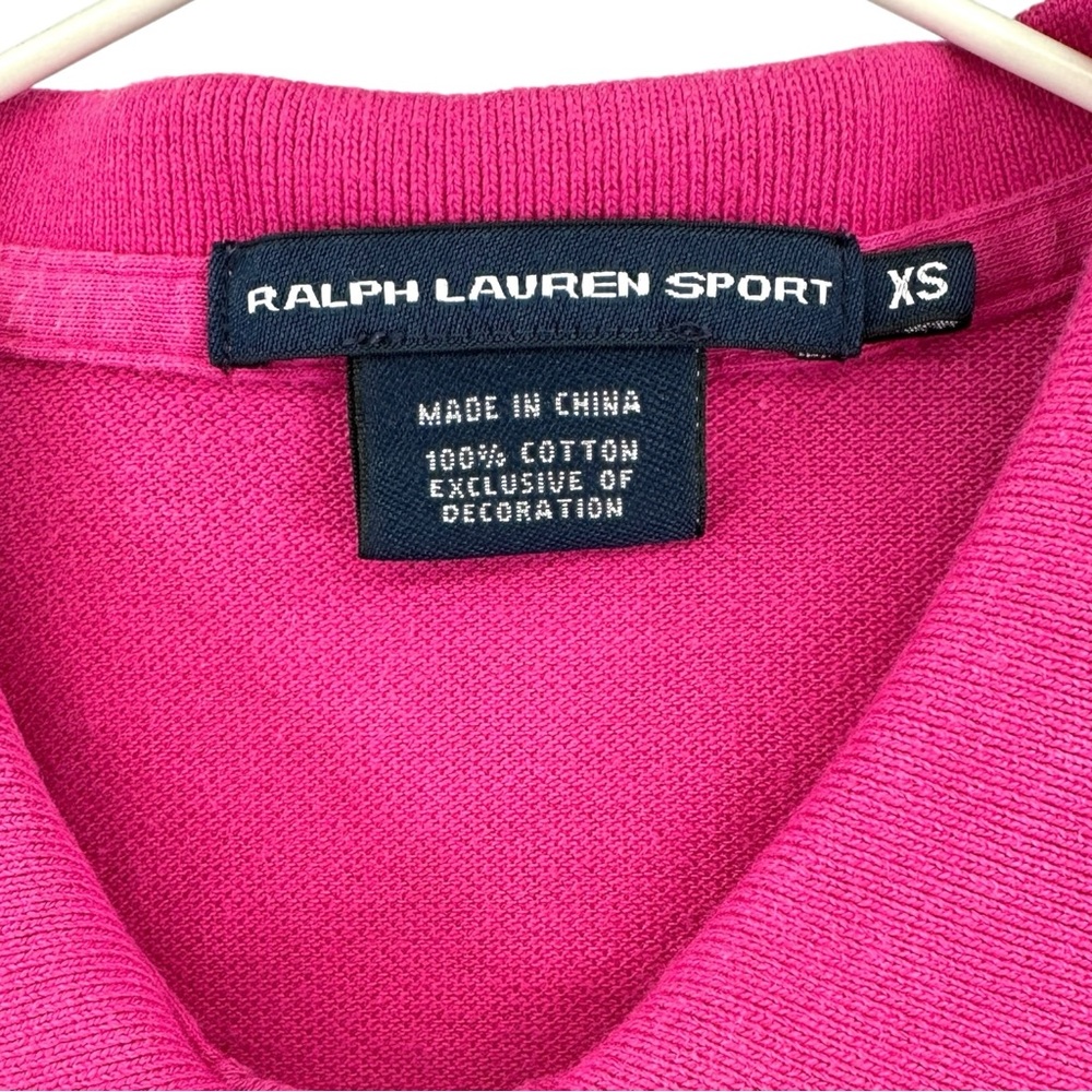 Ralph Lauren Sport Fuchsia Hot Pink Interlock Mini Polo Shirt Dress sz XS - Picture 8 of 10